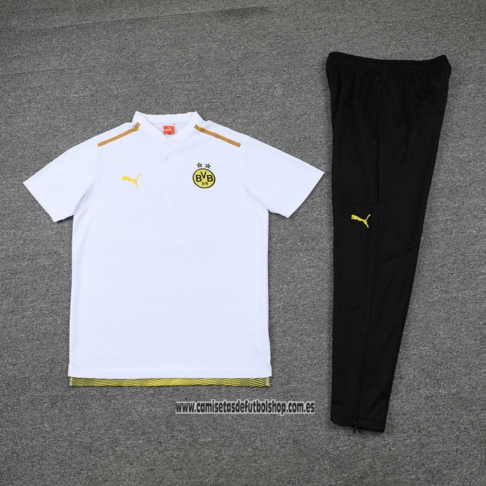 Conjunto Polo del Borussia Dortmund 22-23 Blanco